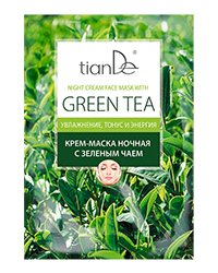 Крем-маска ночная «Зеленый чай», TianDe, Пенза